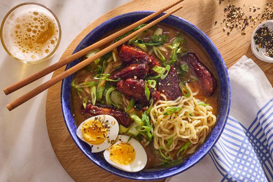 Glazed Pork Belly & Kimchi Ramen
