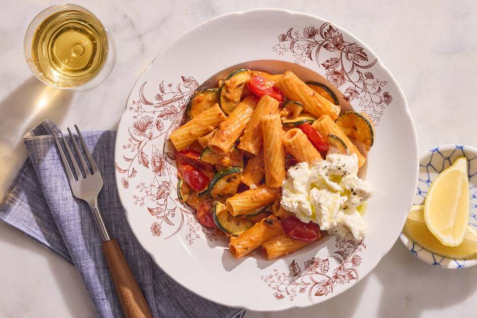15-Min Spicy Garlic & Tomato Pasta