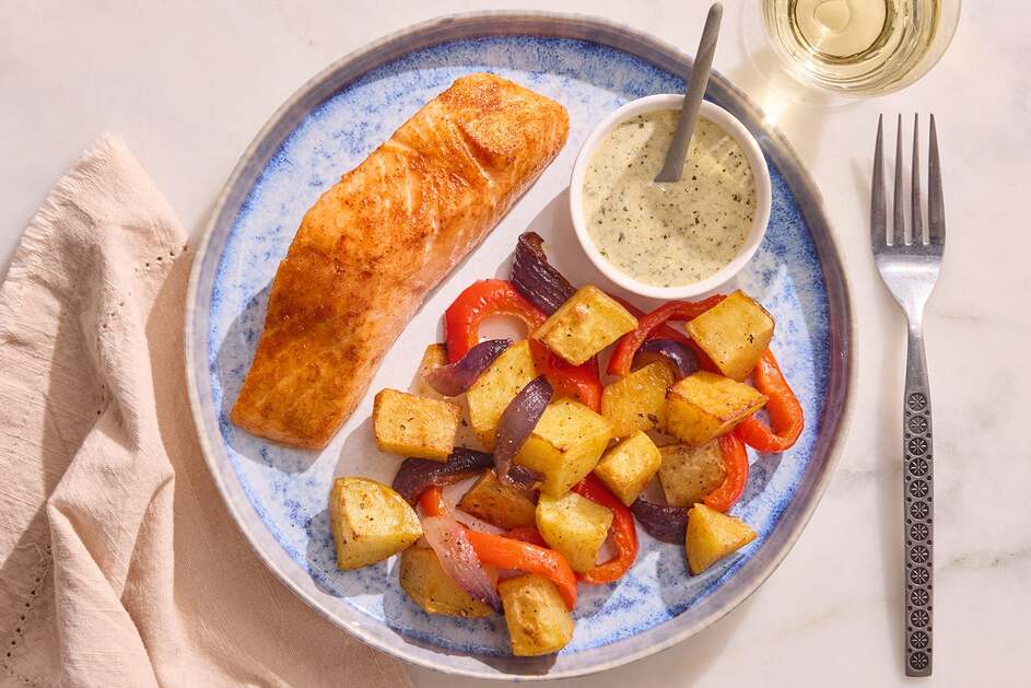 Sheet Pan Salmon & Vegetables