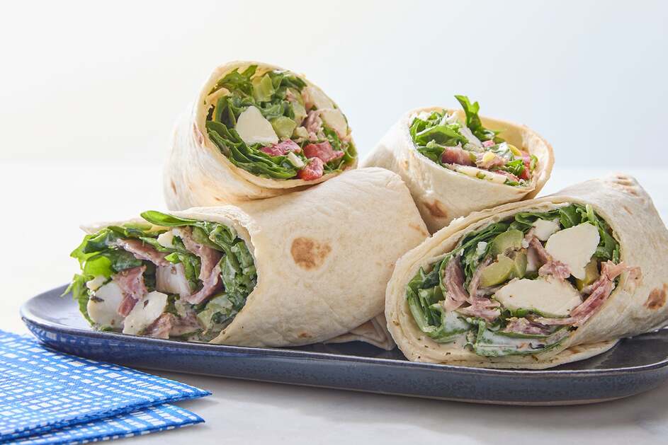 Italian Chopped Salad Wraps