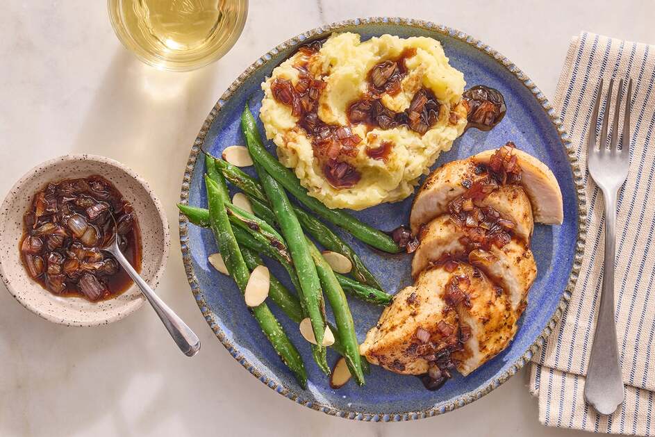 Balsamic Chicken & Mashed Potatoes