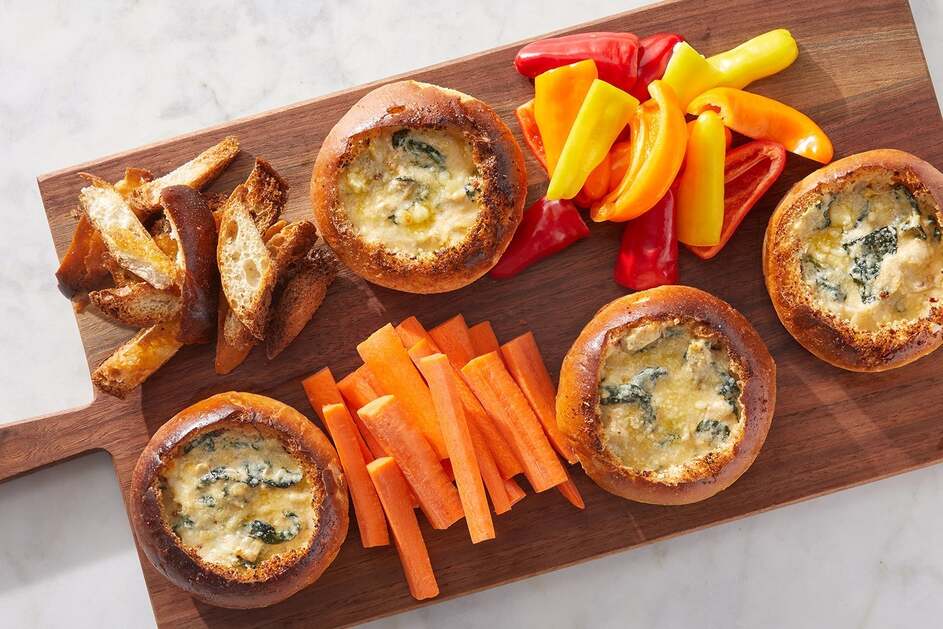 Spinach Artichoke Dip Bread Bowls