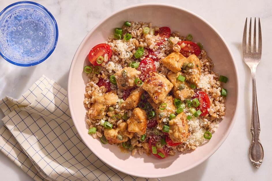 15-Min Roasted Garlic & Lemon Pesto Chicken