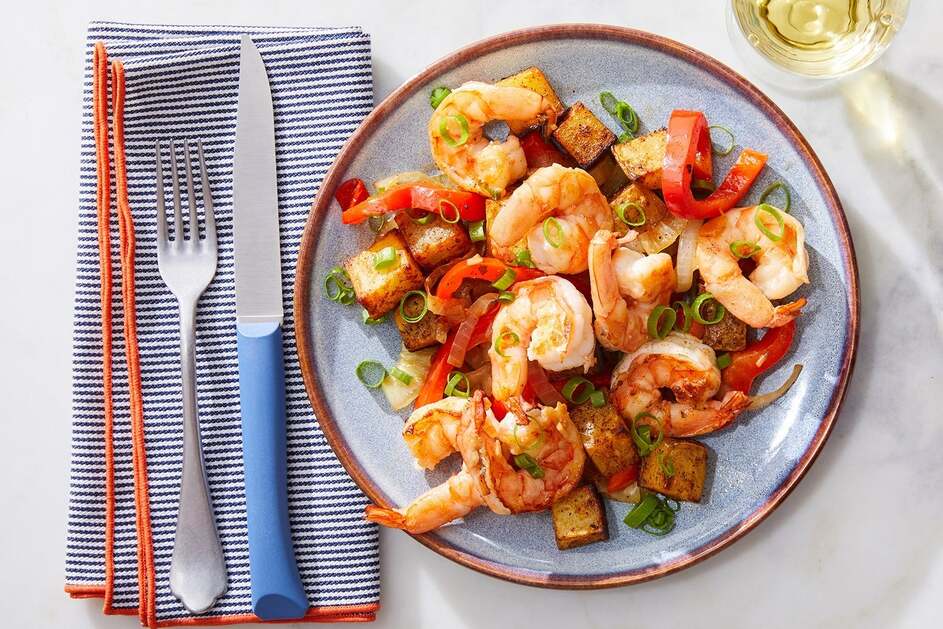 Garlic Shrimp & Spanish-Style Potatoes