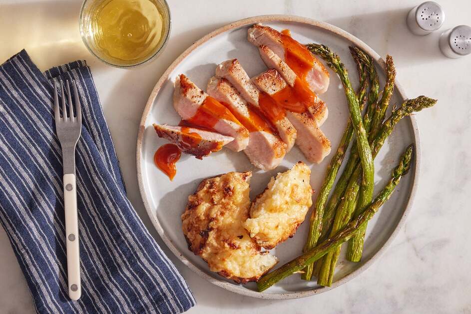 Pork Chops & Honey Buffalo Sauce
