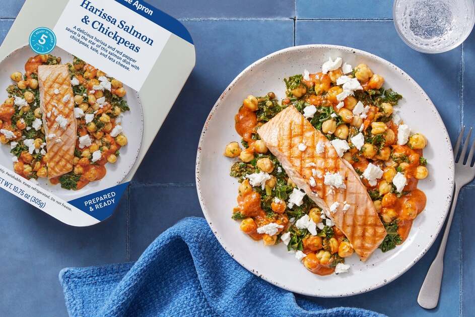Harissa Salmon & Chickpeas
