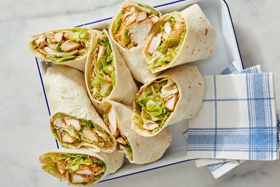 Chicken Caesar Wraps