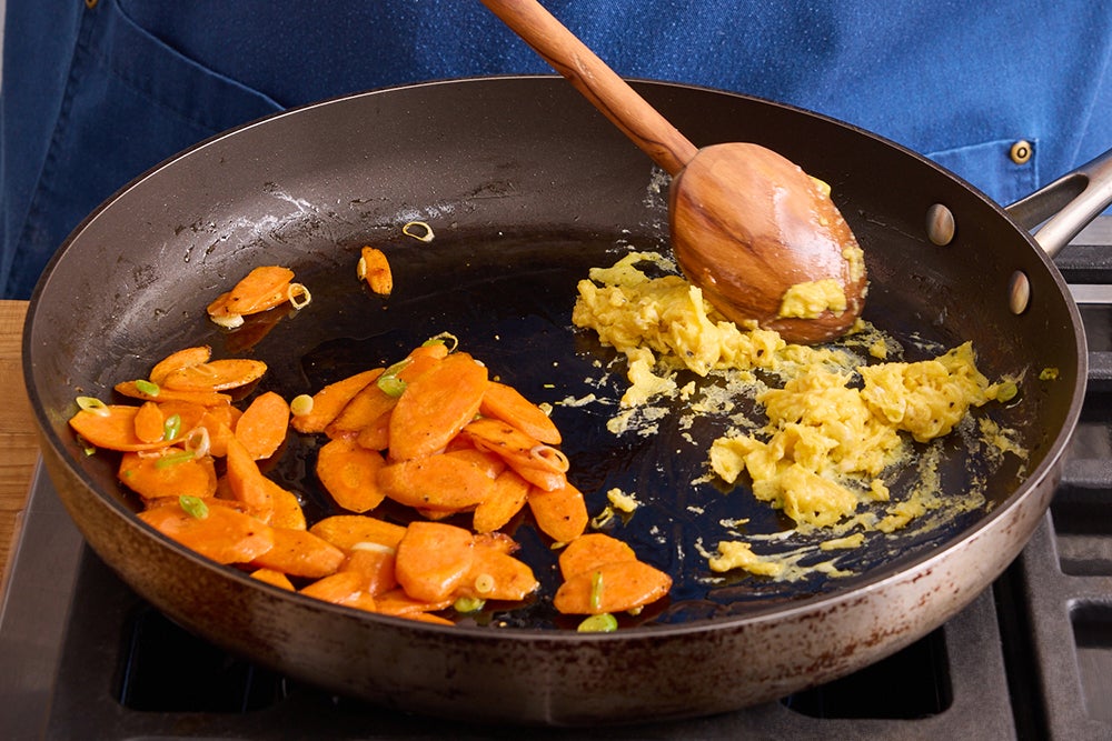 recipe-step-image-Cook the vegetables & egg}