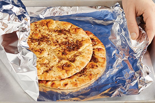 recipe-step-image-Make the za'atar pitas & serve your dish }