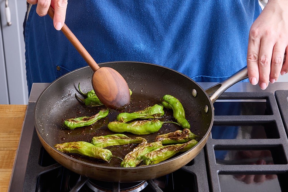 recipe-step-image-Cook the shishitos }