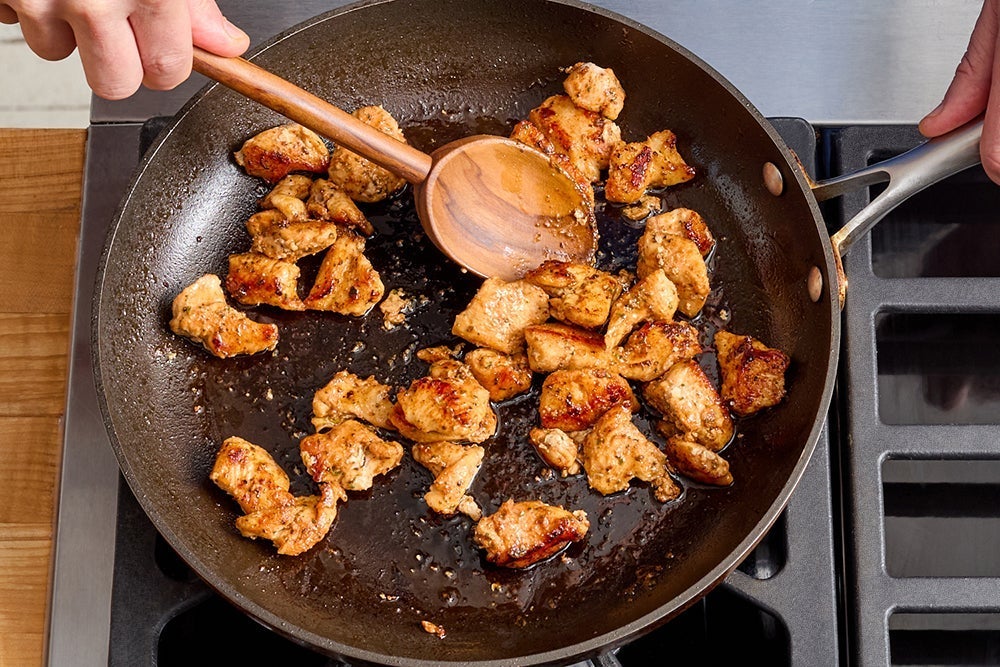 recipe-step-image-Cook & dress the chicken}