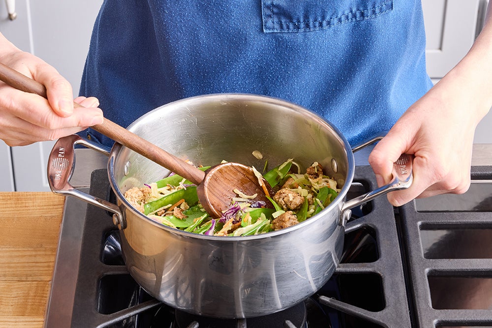 recipe-step-image-Cook the sausage & vegetables}