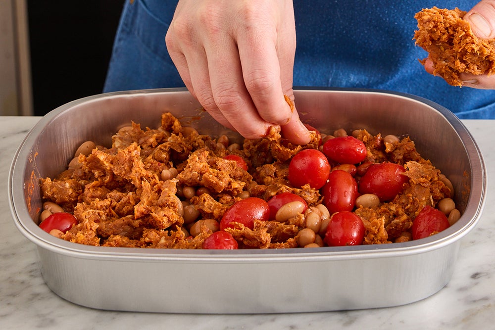 recipe-step-image-Add the chorizo & bake the tray}