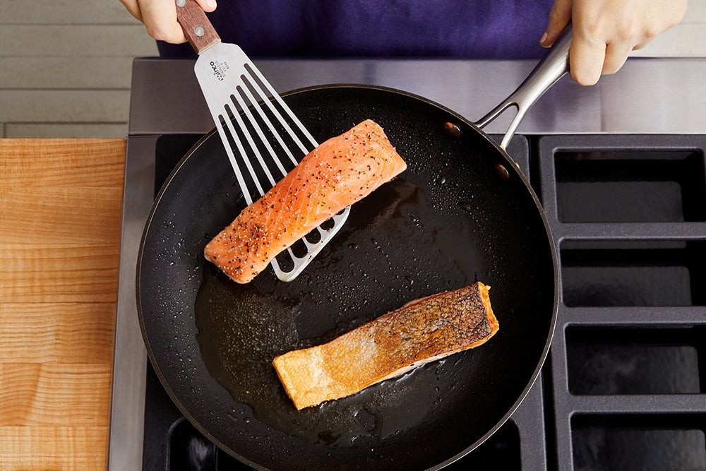 recipe-step-image-Cook the salmon}