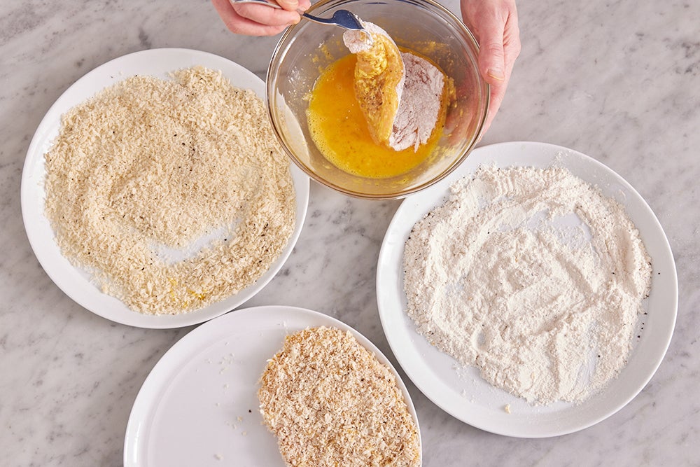 recipe-step-image-Pound & bread the chicken }