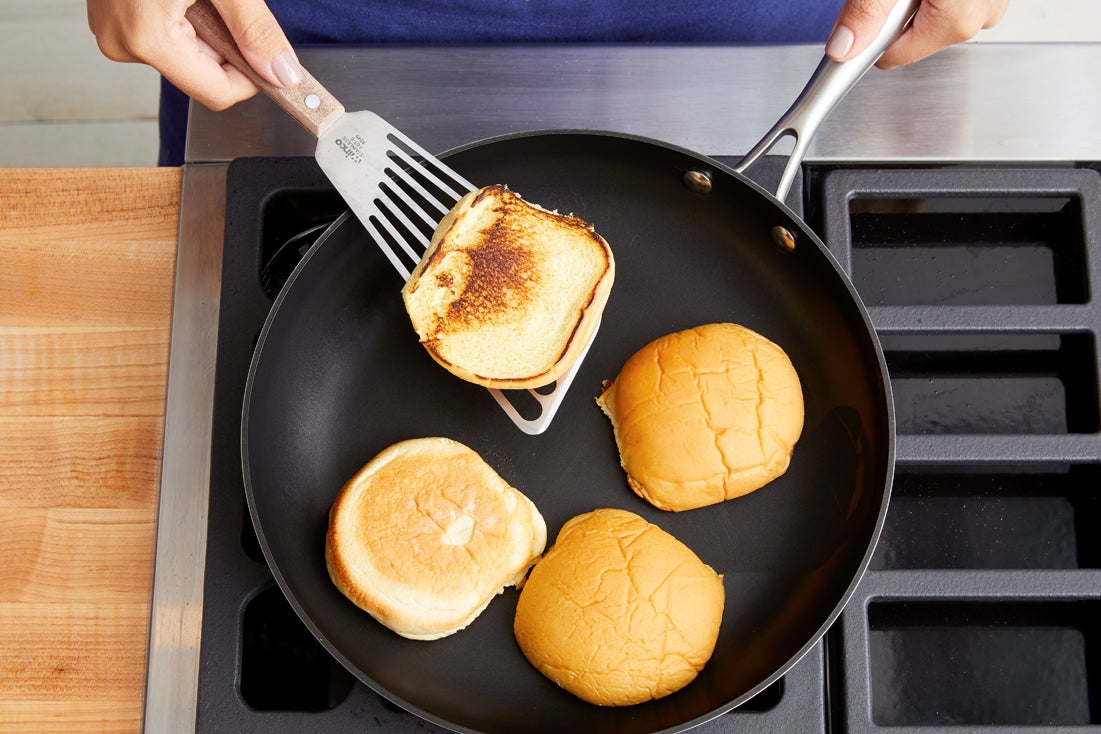 recipe-step-image-Toast the buns & serve your dish}