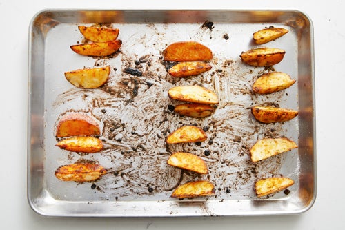 recipe-step-image-Prepare & roast the potato wedges}
